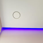 Instucbaar ventilatie ventiel en sparing indirecte verlichting plafond afbouw nieuwbouw appartement in Huizen